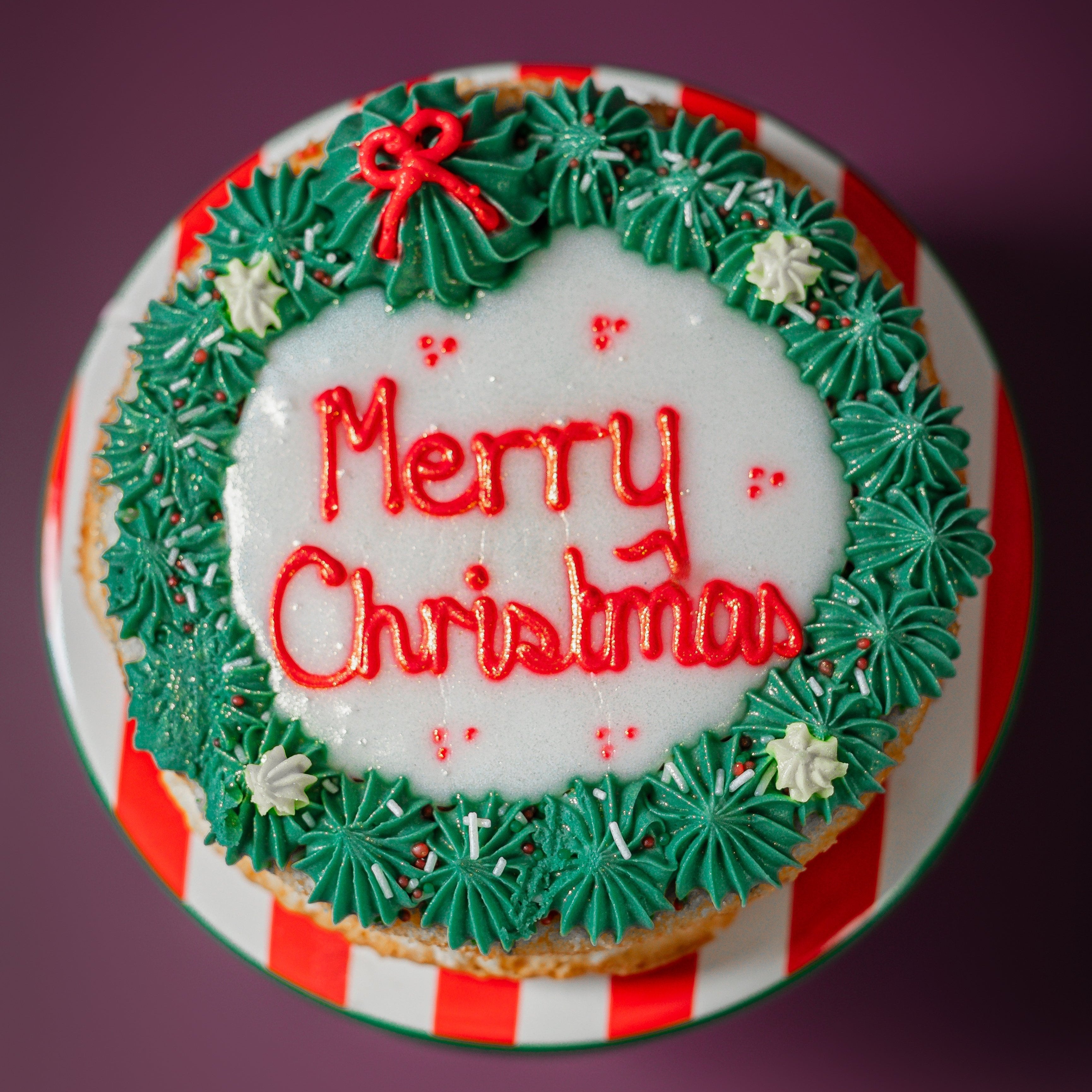 Christmas Iced Butter Cake