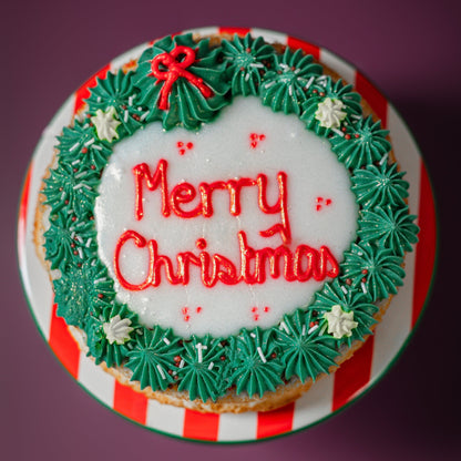Christmas Iced Butter Cake